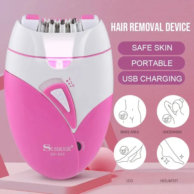 Electric Female Epilator For Women Facial Full Body Hair Remover Bikini Hair Removal Rechargeable Sulker Original