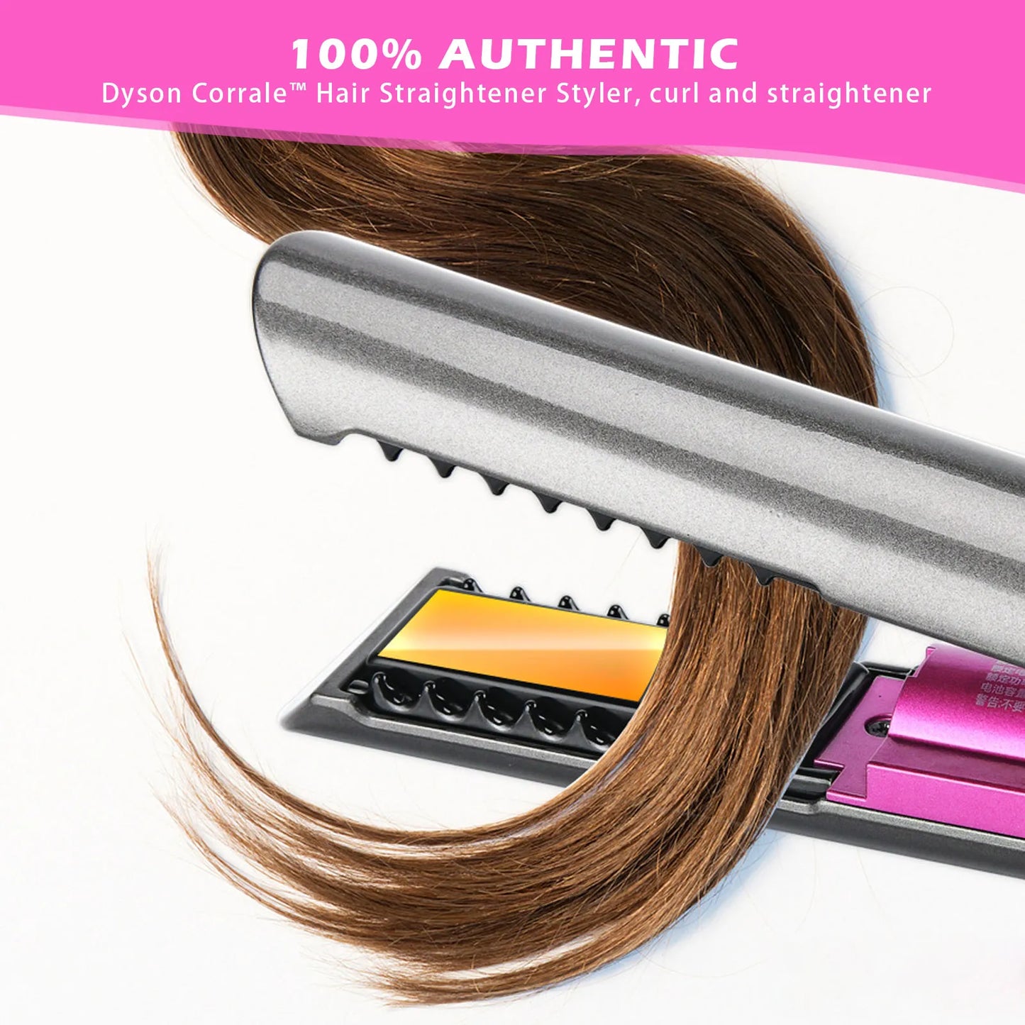 Electric Splint Hair Straightener Hot Air Comb Brush Hair Styling Straight Curling Dual-Use Hair Dryer Bangs Straightener