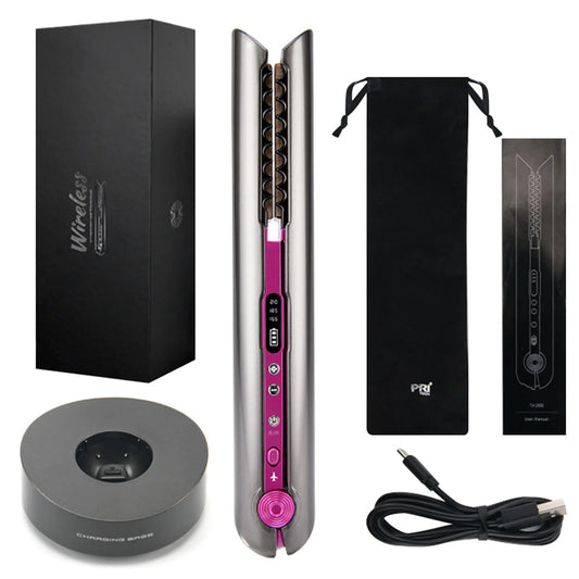 Electric Splint Hair Straightener Hot Air Comb Brush Hair Styling Straight Curling Dual-Use Hair Dryer Bangs Straightener